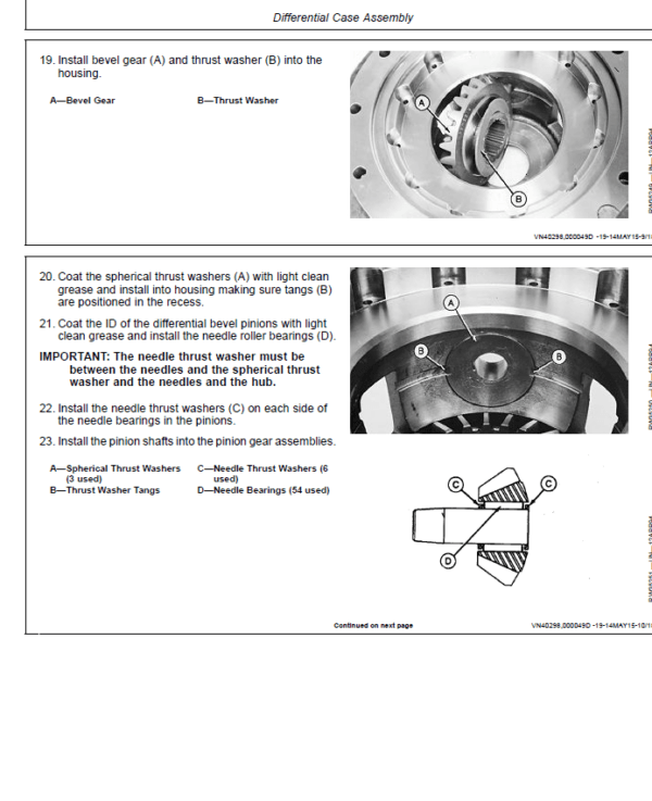 John Deere TeamMate II 1600 Series Inboard Planetary Axles Component Technical Manual