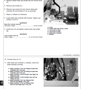 John Deere 110 Excavator Repair Services Manual