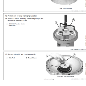 John Deere TeamMate V 1600 Series Inboard Planetary Axles Component Technical Manual