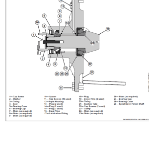 John Deere TeamMate V 1700 Series Outboard Planetary Axles Component Technical Manual
