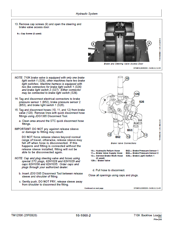 John Deere 710K Backhoe Loader Repair Service Manual