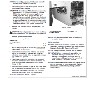 John Deere 544K 4WD Loader with Engine 6068HDW74 T3 Technical Manual