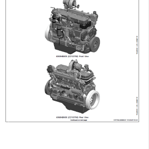 John Deere 6068 4-Valve Diesel Engine Repair Manual