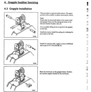 Timberjack 122, 130 Grapple Service Repair Manual