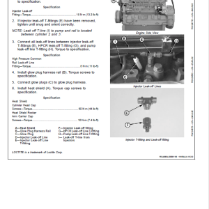 John Deere PowerTech 4.5L, 6.8L Diesel Engines Level 11 Electronic Fuel System – Denso HPCR Repair Manual