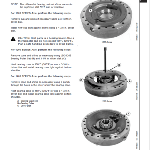 John Deere TeamMate III 1000, 1200, 1400 Series Inboard Planatery Axles Repair Manual