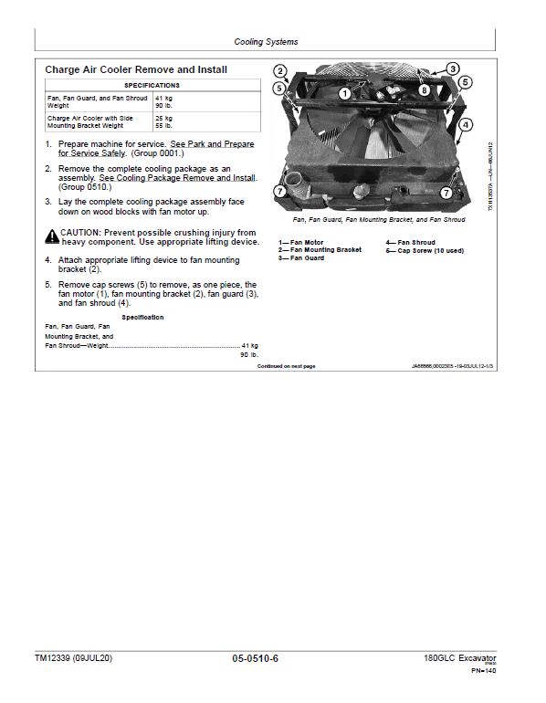 John Deere 180GLC Excavator Repair Service