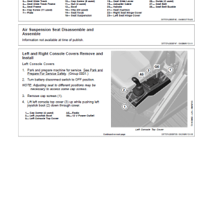 John Deere E240, E240LC, E260LC Excavator Service Manual