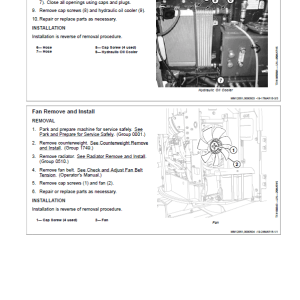 John Deere 26G Excavator Repair Service Manual