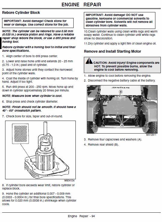 John Deere 647, 657, 667 QuickTrak Technical Service Manual Download