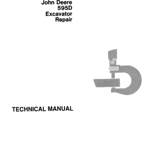 John Deere 595D Excavator Service Manual John Deere 595D Excavator Service Manual