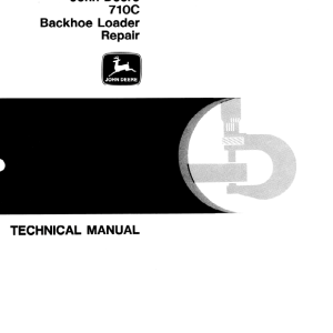 John Deere 710C Backhoe Loader Manual