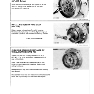 John Deere APL-300, APL-700 Axles Component Technical Manual