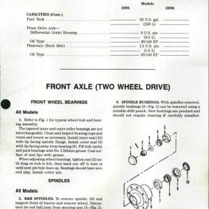 Case Ih 1896 2090 2094 2096 Tractor Repair Service Manual