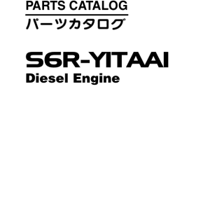 Hitachi S6R-Y1TAA1 Engine (SN 15712-) Parts Catalog Manual
