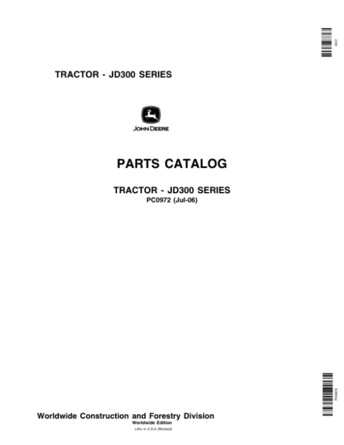 PC0972_1-600x776 John Deere 300 Tractors Parts Catalog Manual