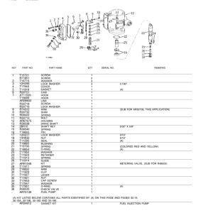 John Deere 300 Tractors Parts Catalog Manual