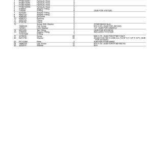 John Deere 2954D Swing Machines Parts Catalog Manual