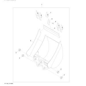 John Deere 310SK Backhoes (SN C219607-277407 & D219607-277407) Parts Catalog Manual