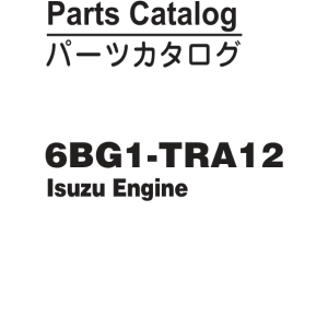 Isuzu 6BG1-TRA12 Engine Parts Catalog Manual