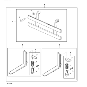 John Deere 244K Loaders (SN B034088-044118) Parts Catalog Manual
