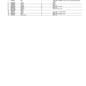 John Deere 310L Backhoe Loaders (SN C273920-390995 & D273920-390995) Parts Catalog Manual