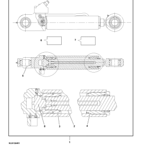 John Deere 1270E IT4 T3 6W Wheeled Harvesters (SN 002501 – 003008) Parts Catalog Manual