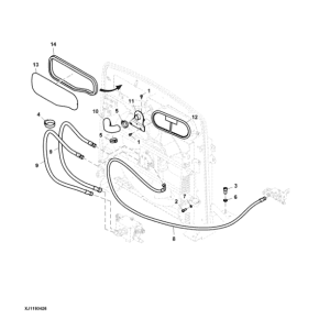 John Deere 1510E IT4 T3 Forwarders (SN 003001 – 003211) Parts Catalog Manual