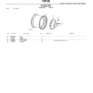 John Deere 310 Backhoes Parts Catalog Manual