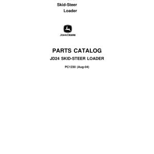 John Deere 24 Skid Steers Parts Catalog Manual