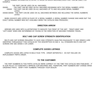 John Deere 24 Skid Steers Parts Catalog Manual