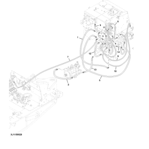 John Deere 1270E IT4 T2 8W Wheeled Harvesters (SN 002501 – 003008) Parts Catalog Manual