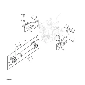 John Deere 1510E IT4 T3 FFC Forwarders (SN 003001 – 003569) Parts Catalog Manual