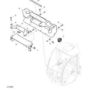 John Deere 1010E T3 Forwarders (SN 005358 – 005472) Parts Catalog Manual