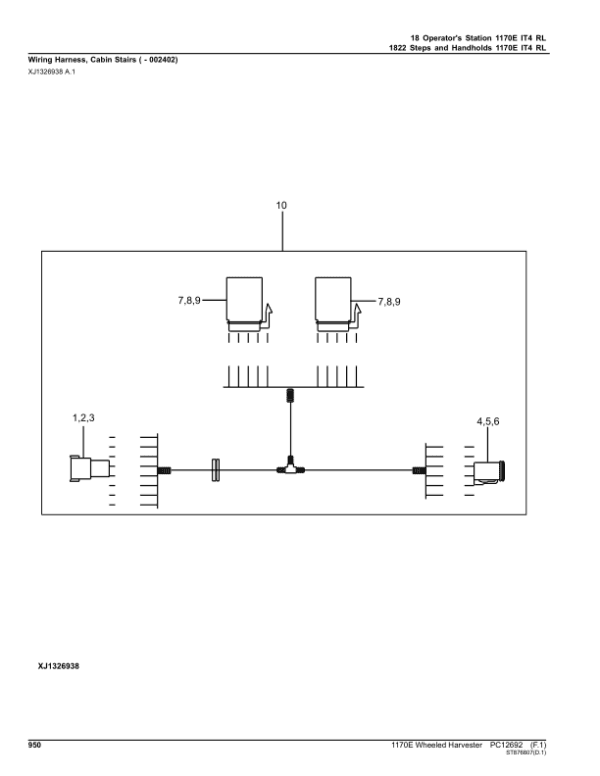 John Deere 1170E IT4 Wheeled Harvesters Parts Catalog Manual