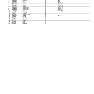 John Deere 1270G FT4 8W Wheeled Harvesters (SN 003505-003884) Parts Catalog Manual