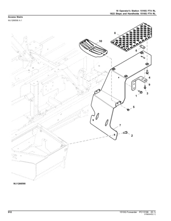 PC13196_911-600x776 John Deere 1510G FT4 RL Forwarders (SN F003601-004010) Parts Catalog Manual