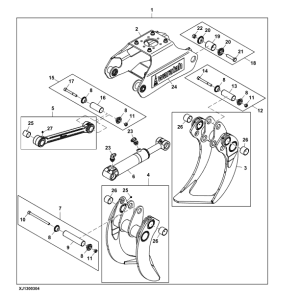 John Deere 1510G FT4 FFC Forwarders (SN F003601-004010) Parts Catalog Manual