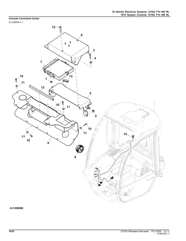 PC13302_1009-600x776 John Deere 1270G FT4 6W Wheeled Harvesters (SN F003885-004468) Parts Catalog Manual