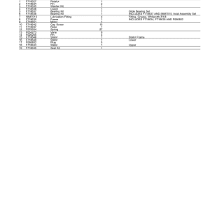 John Deere 1470G Wheeled Harvesters (SN F002089-002210) Parts Catalog Manual