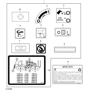 John Deere 1110G FT4 RL Forwarders (SN L004459-) Parts Catalog Manual