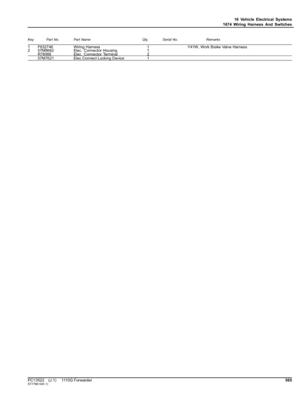 PC13522_564-600x776 John Deere 1110G T2 RL Forwarders Parts Catalog Manual