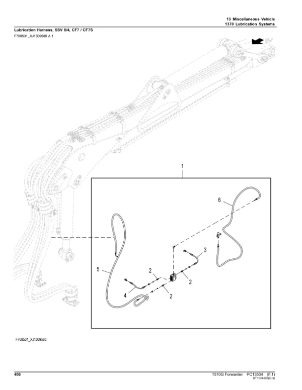 PC13534_405-600x776 John Deere 1510G T3 FFC Forwarders (SN D004181-) Parts Catalog Manual