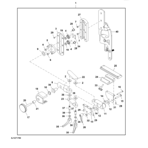 John Deere 1270G 6W Wheeled Harvesters (SN L004469-004998) Parts Catalog Manual