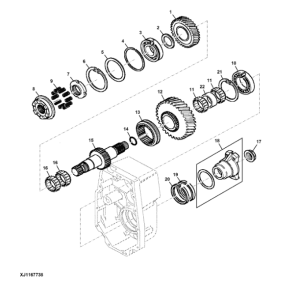 John Deere 1010G Forwarders (SN 1WJ1010G_ _L006004-) Parts Catalog Manual