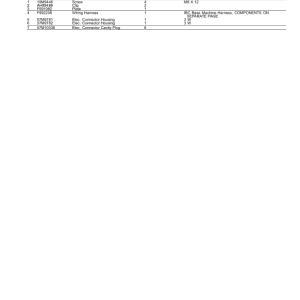 John Deere 1270G 8W Wheeled Harvesters (SN 1WJ1270G_ _L004999-) Parts Catalog Manual