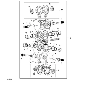 PC13923_1409-600x776 John Deere 1270G FT4 T2 8W Wheeled Harvesters (SN 1WJ1270G__C004999-) Parts Catalog Manual