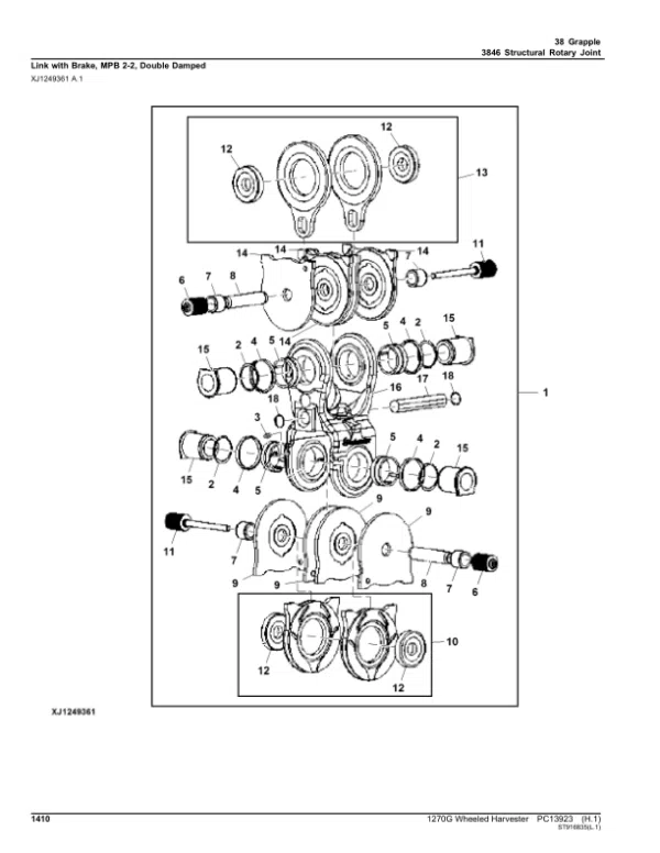 PC13923_1409-600x776 John Deere 1270G FT4 T2 8W Wheeled Harvesters (SN 1WJ1270G__C004999-) Parts Catalog Manual
