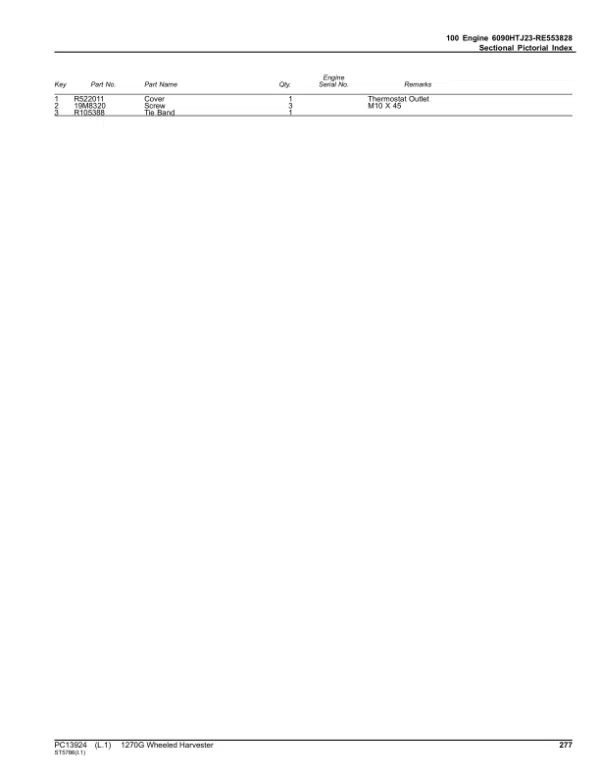 PC13924_276-600x776 John Deere 1270G FT4 T3 8W Wheeled Harvesters (SN 1WJ1270G__D004999-) Parts Catalog Manual