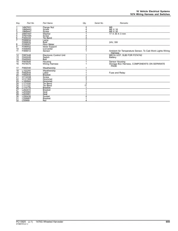 PC13925_654-600x776 John Deere 1470G STAGE V Wheeled Harvesters (SN 1WJ1470G_ _L002292-) Parts Catalog Manual